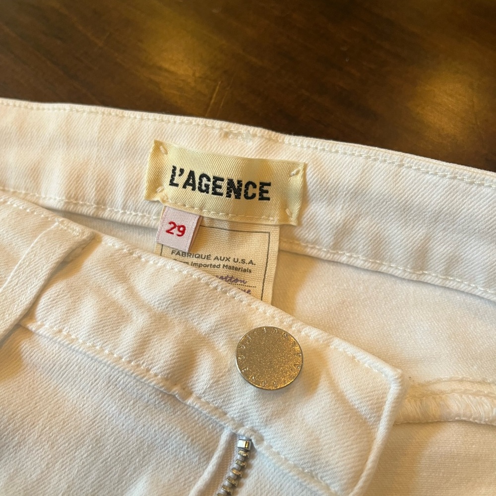 L’agence Margot High Rise Skinny Jeans - White SZ 29